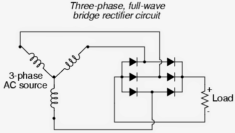 مدار تبدیل برق سه فاز به تک فاز