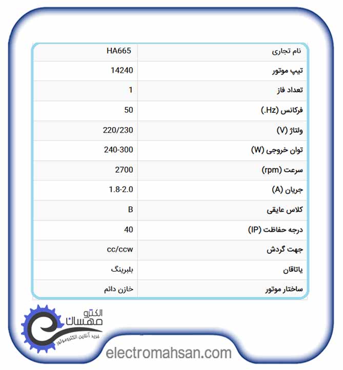 الکترو مشعل 240 وات، تکفاز، با خازن مدل الکتروژن