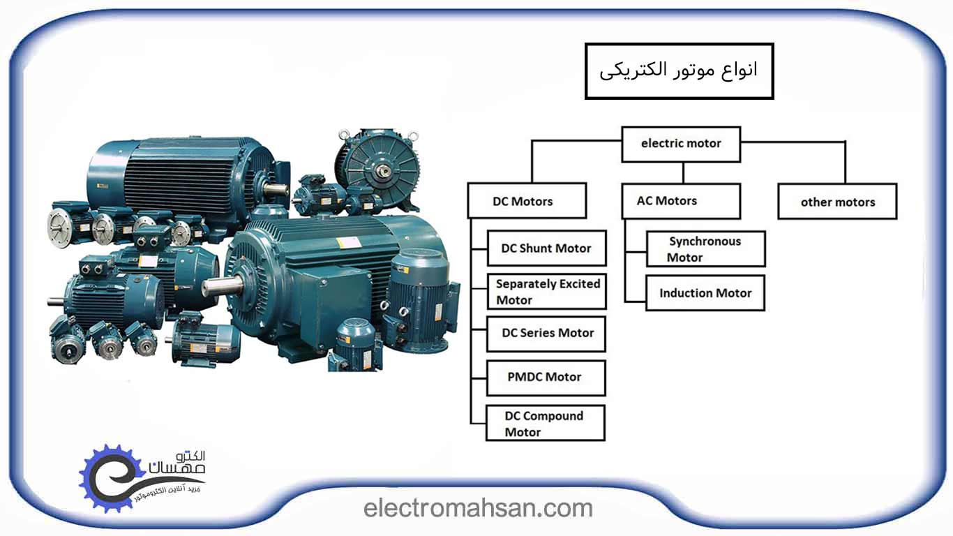 انواع موتور الکتریکی دیسی و ایسی