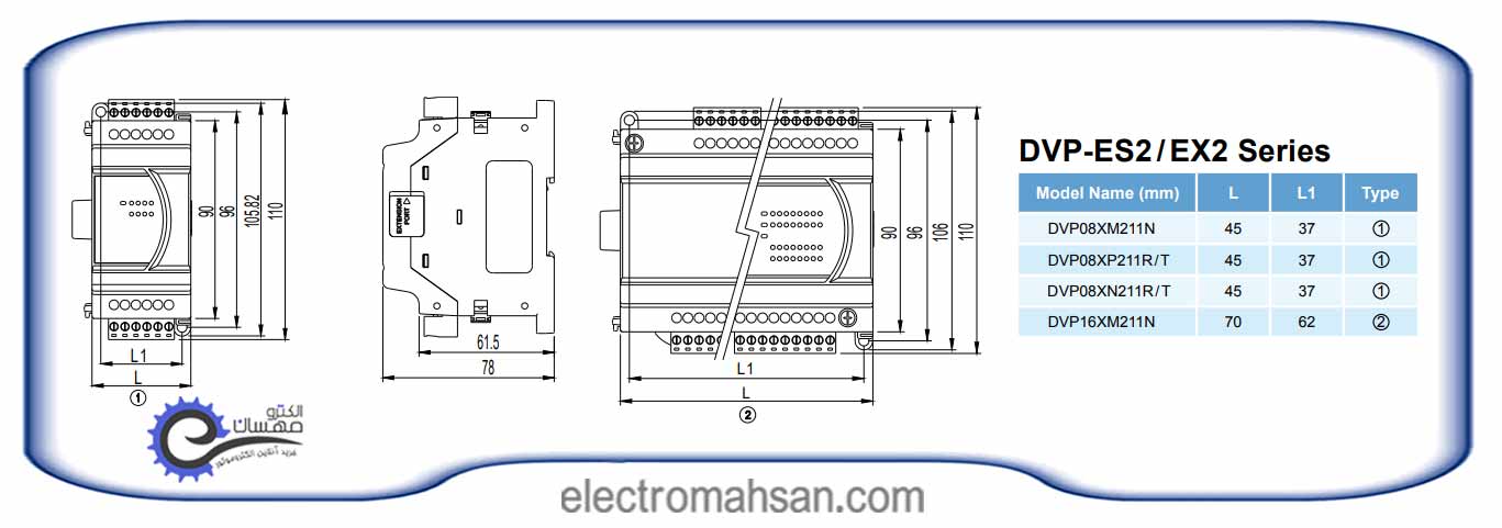 ماژول توسعه دلتا مدل DVP08XN211T DVP08XN211T