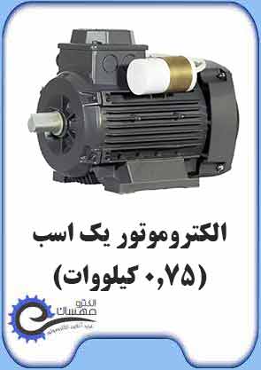 الکتروموتور یک اسب یا 0.75 کیلووات