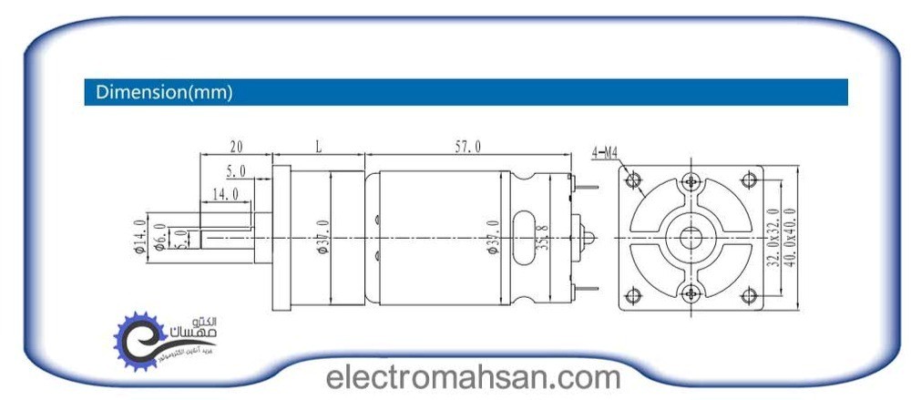 سایز و ابعاد ZGA37FH