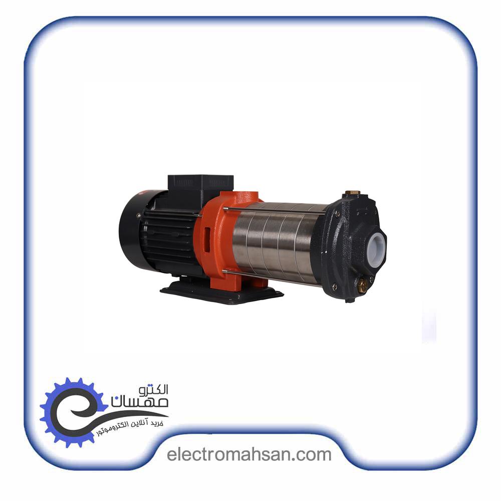 پمپ افقی طبقاتی استیل لئو 0.75 اسب، هد 26 متر، تکفاز، مدل ECHm 2-30F، ساخت چین